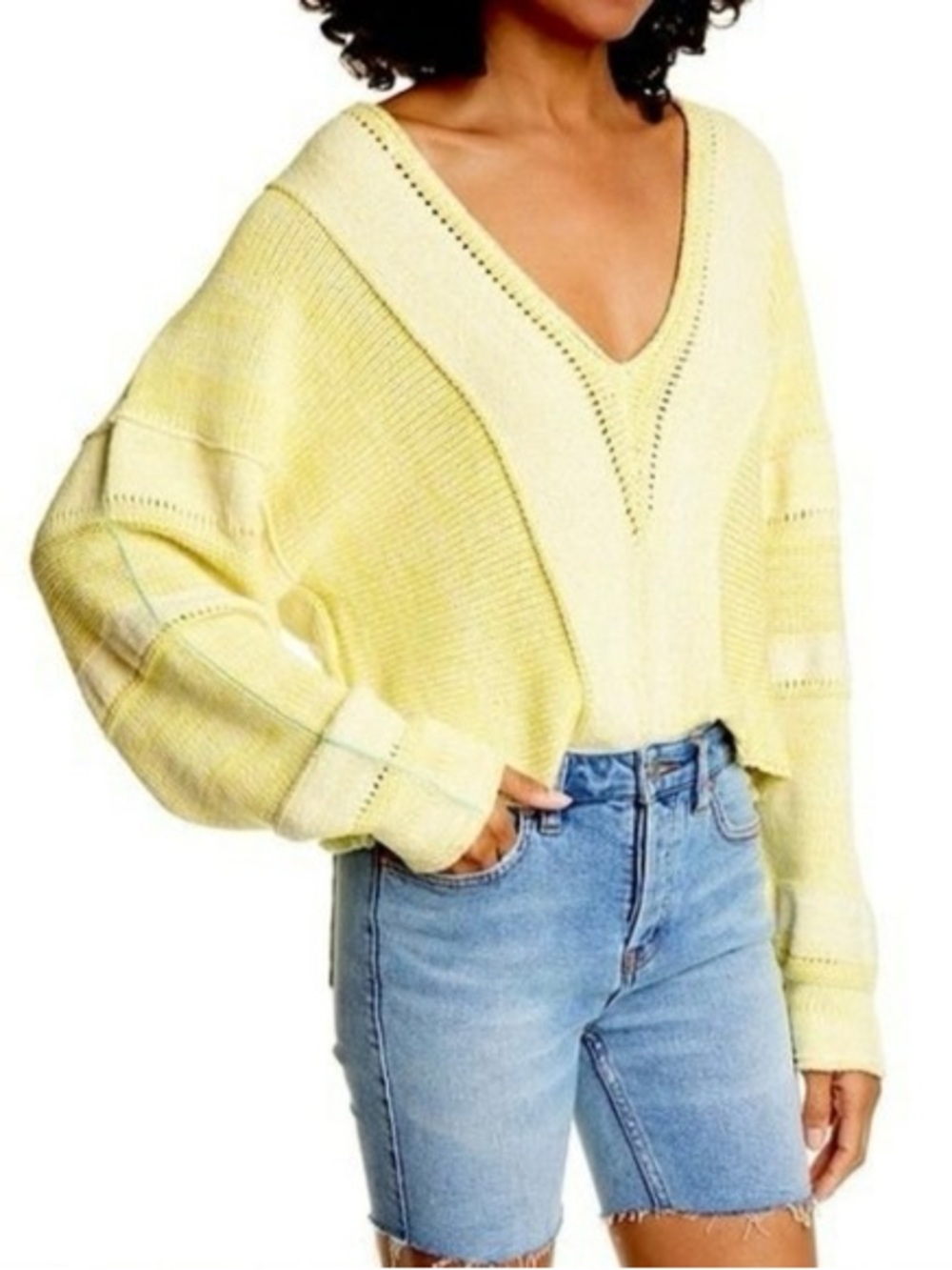 Free People Lemonade Stand Sweater XS